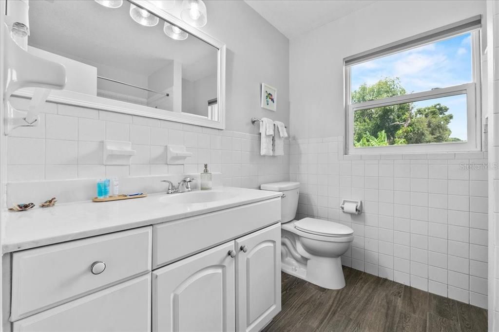 Bathroom, Interior, Wood Texture Flooring