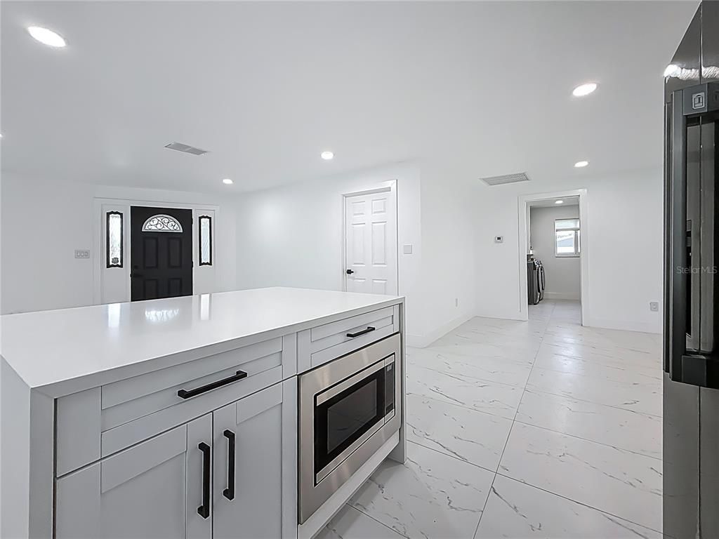 Interior, Kitchen, Marble, Recessed Lighting