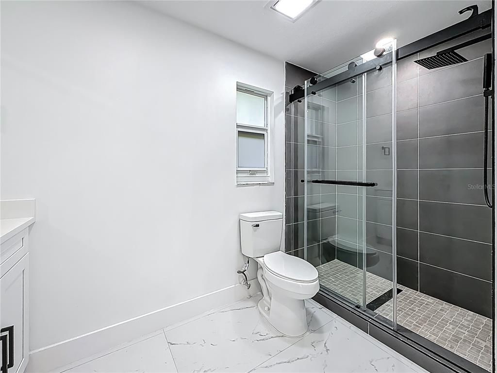 Bathroom, Glass Shower, Interior, Marble