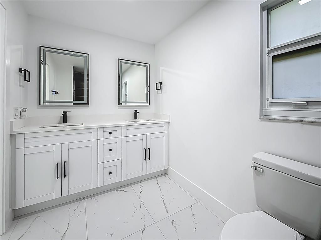 Bathroom, Dual Sink Vanities, Interior, Marble
