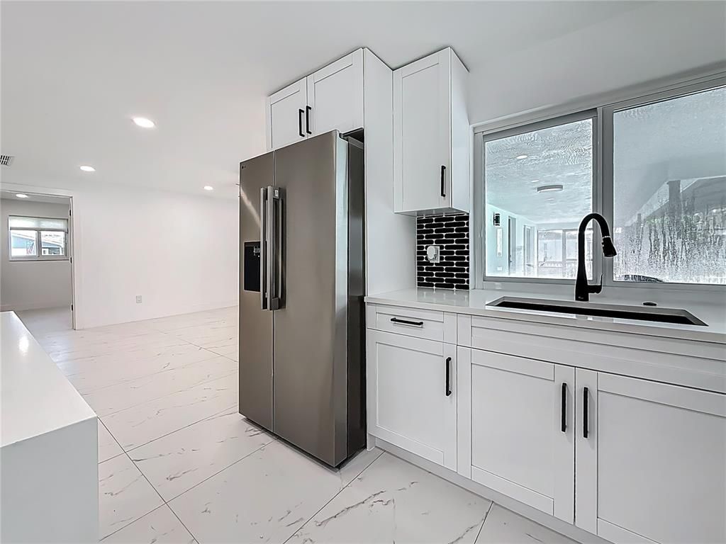Interior, Kitchen, Marble, Recessed Lighting