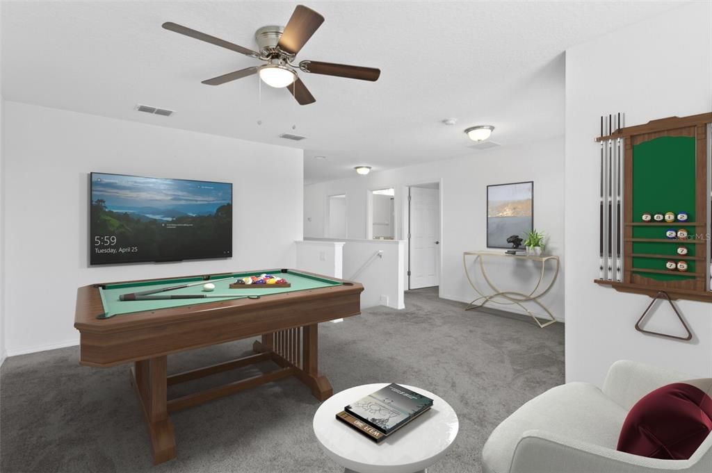 Billiard Table, Game Room, Interior