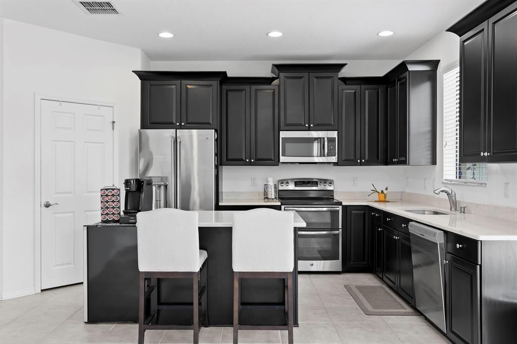 Interior, Kitchen, Recessed Lighting, Stainless Steel Appliances