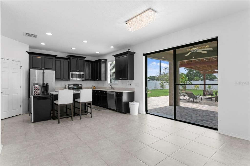 Interior, Kitchen, Recessed Lighting, Stainless Steel Appliances