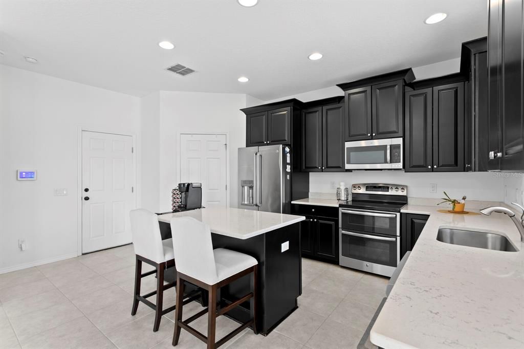 Interior, Kitchen, Recessed Lighting, Stainless Steel Appliances