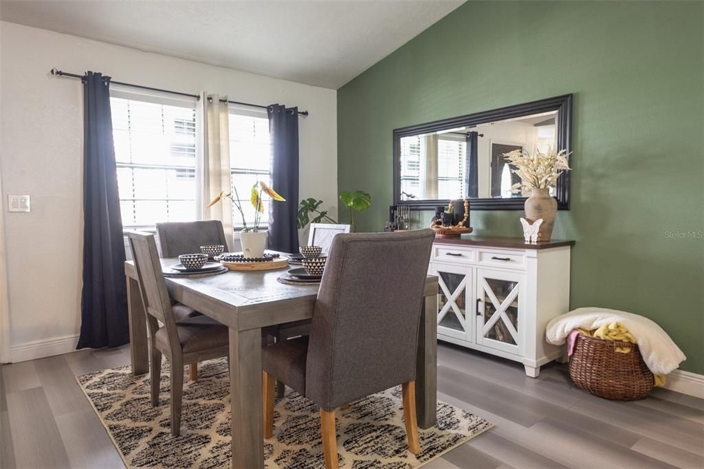 Dining room, Interior, Wood Texture Flooring