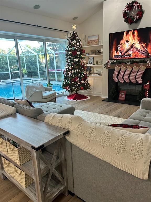 Fireplace, Interior, Living room, Wood Texture Flooring