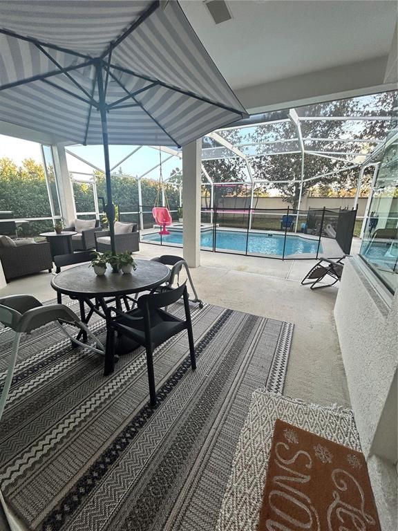 Dining room, Glass Ceilings, Interior, Pool, Sun Room