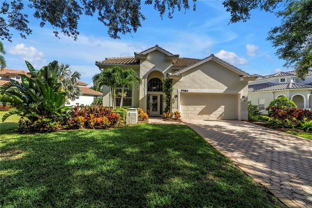 Attached, Backyard, Exterior, Facade, Mediterranean
