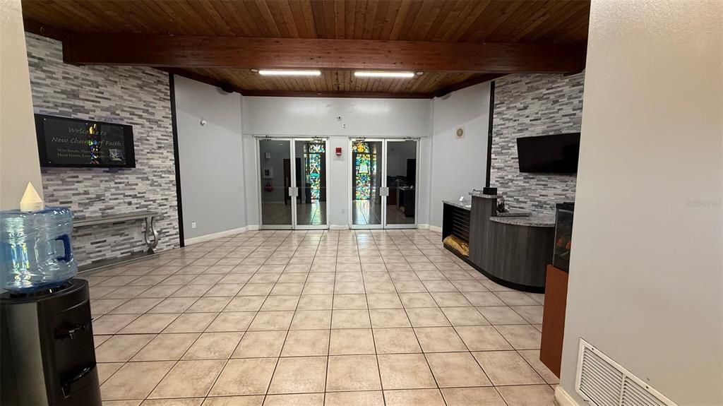 Interior, Recessed Lighting, Stone Walls, Wooden Beams, Wooden Ceilings