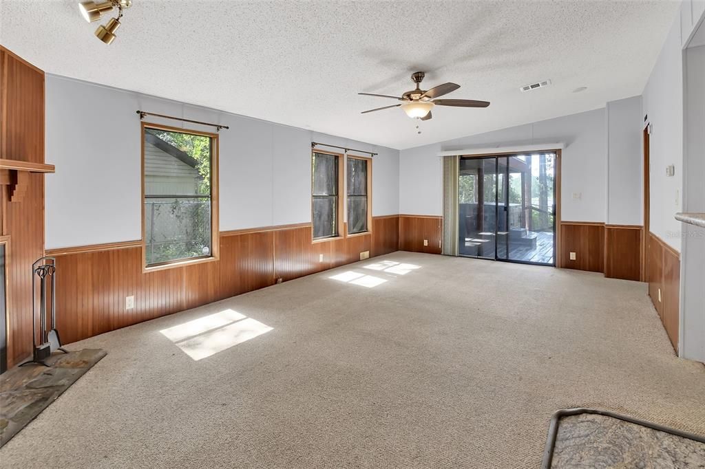 Empty room, Interior, Wooden Walls