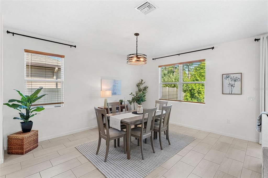 Dining room, Interior, Pendant Lights