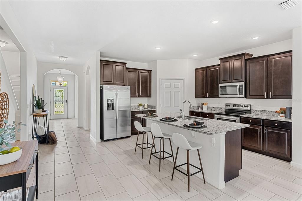 Interior, Kitchen, Recessed Lighting, Stainless Steel Appliances