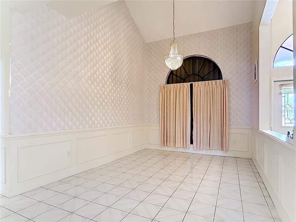Chandelier, Empty room, Interior