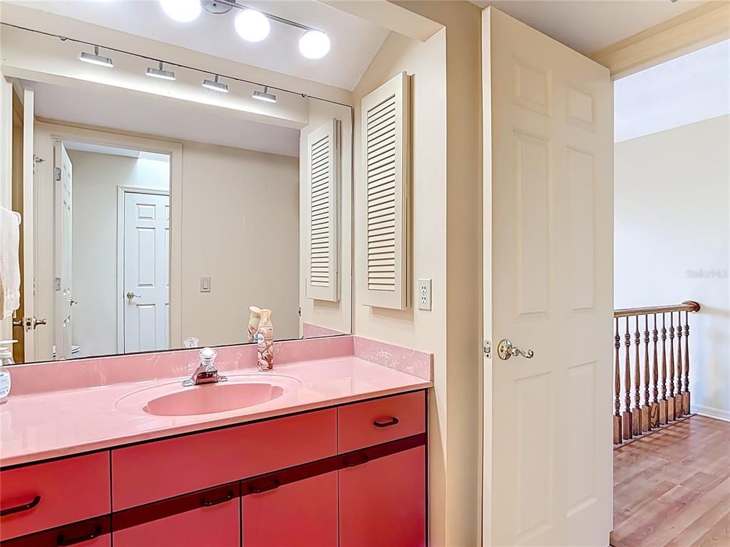 Bathroom, Dual Sink Vanities, Interior, Wood Texture Flooring