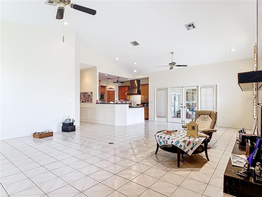 Interior, Kitchen, Living room, Recessed Lighting