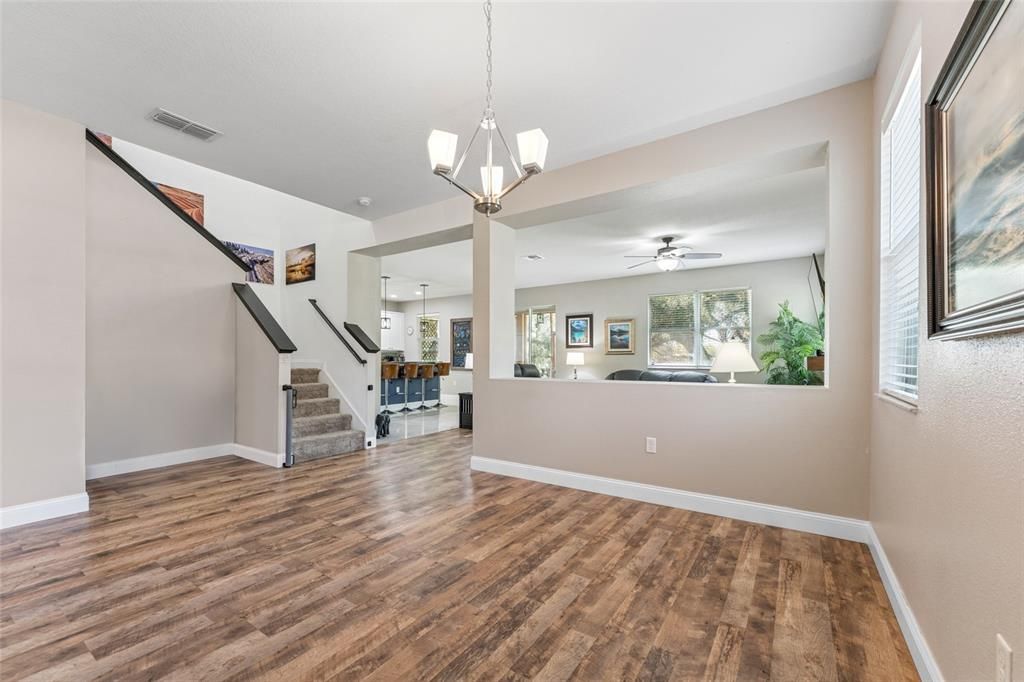 Interior, Pendant Lights, Wood Texture Flooring