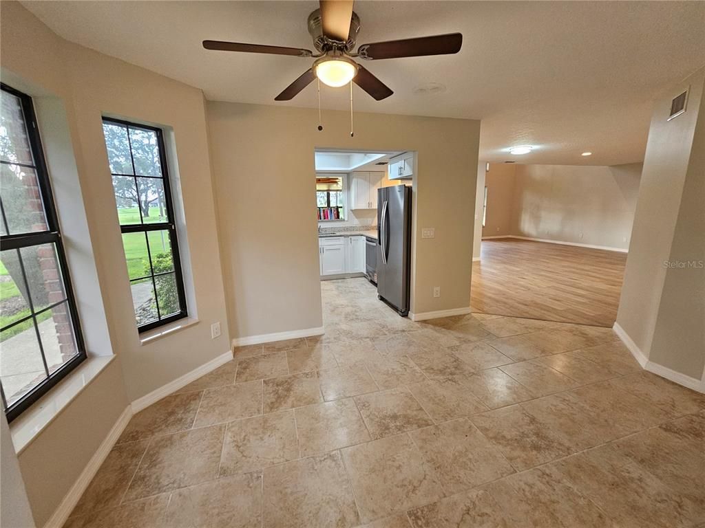 Empty room, Interior, Kitchen, Recessed Lighting