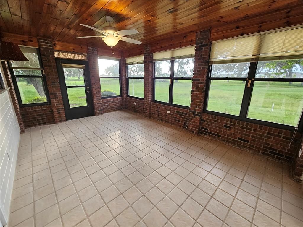 Empty room, Interior, Stone Walls, Wooden Ceilings