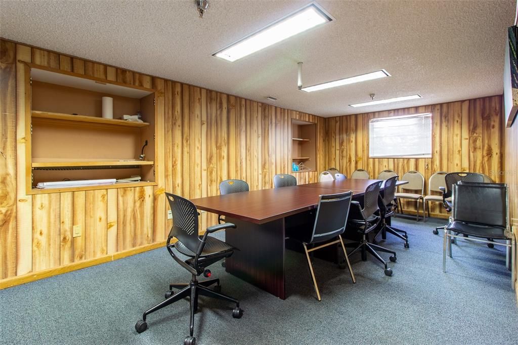 Home Office, Interior, Recessed Lighting, Wooden Walls