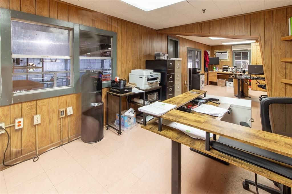 Home Office, Interior, Wooden Walls
