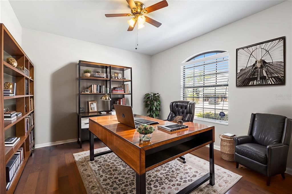 Home Office, Interior, Wood Texture Flooring