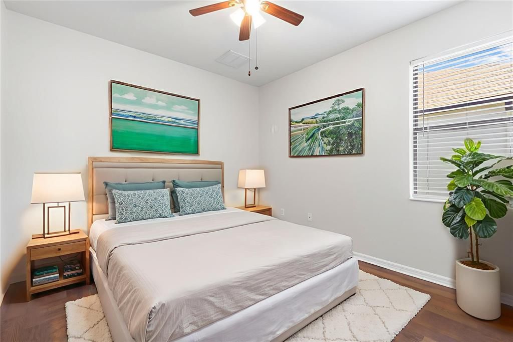 Bedroom, Interior, Wood Texture Flooring