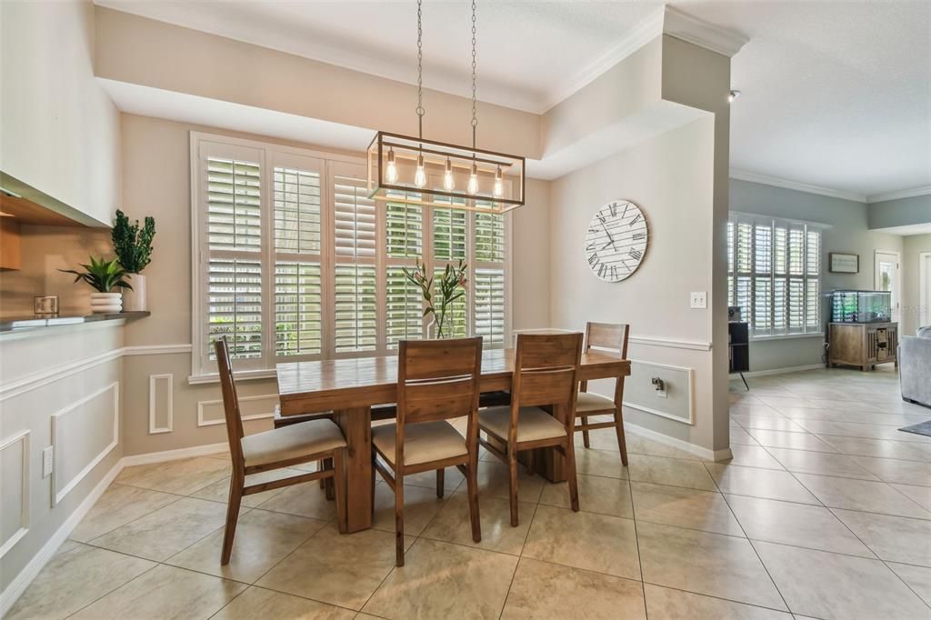 Dining room, Interior, Pendant Lights