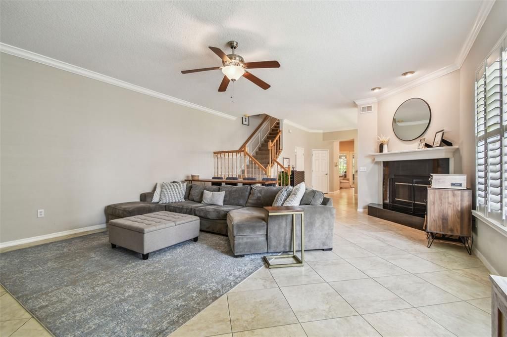 Fireplace, Interior, Living room