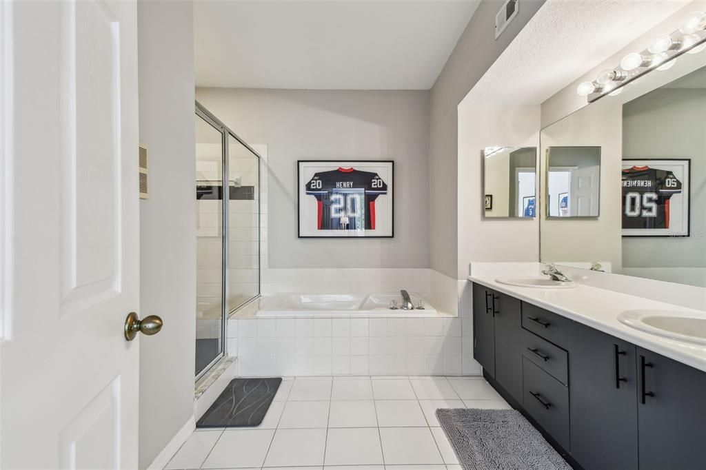 Bathroom, Dual Sink Vanities, Glass Shower, Interior