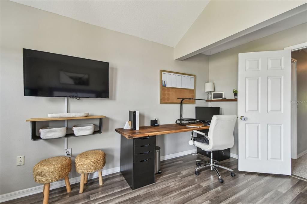 Home Office, Interior, Wood Texture Flooring