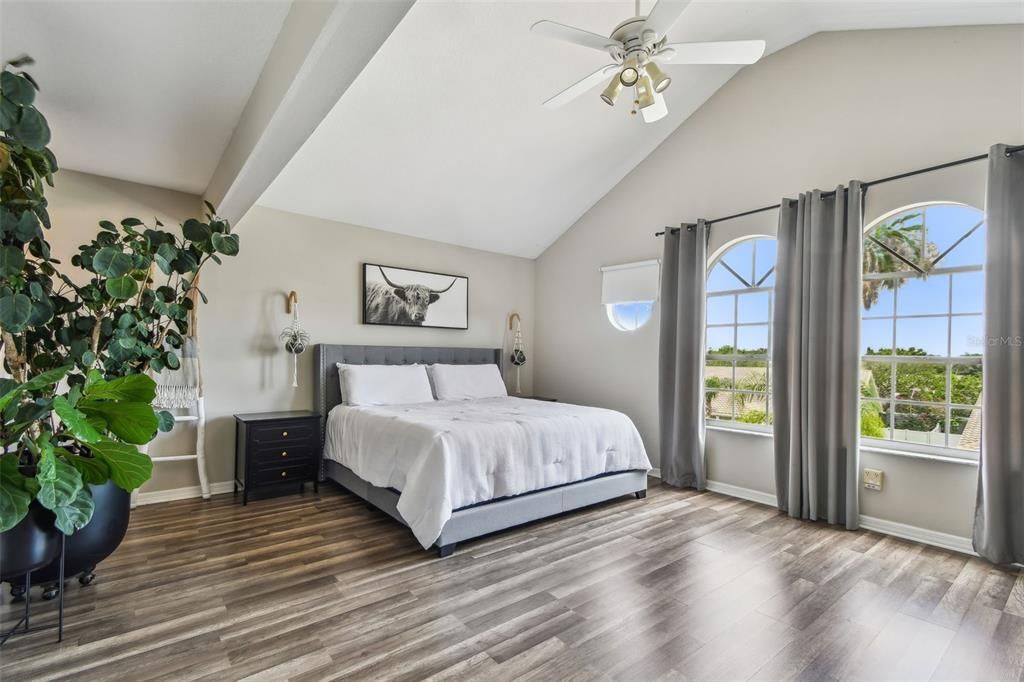 Bedroom, Interior, Wood Texture Flooring