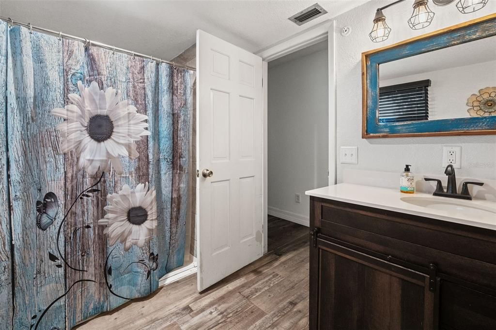Bathroom, Interior, Wood Texture Flooring