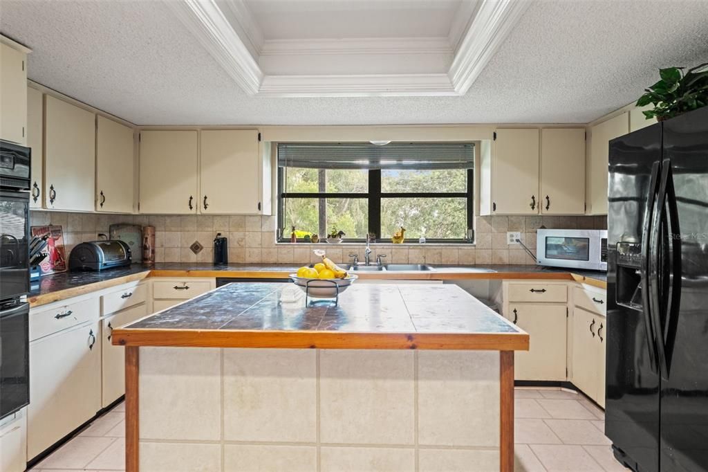 Interior, Kitchen, Tile Countertops