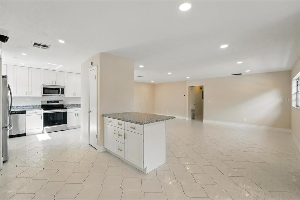 Interior, Kitchen, Recessed Lighting, Stainless Steel Appliances