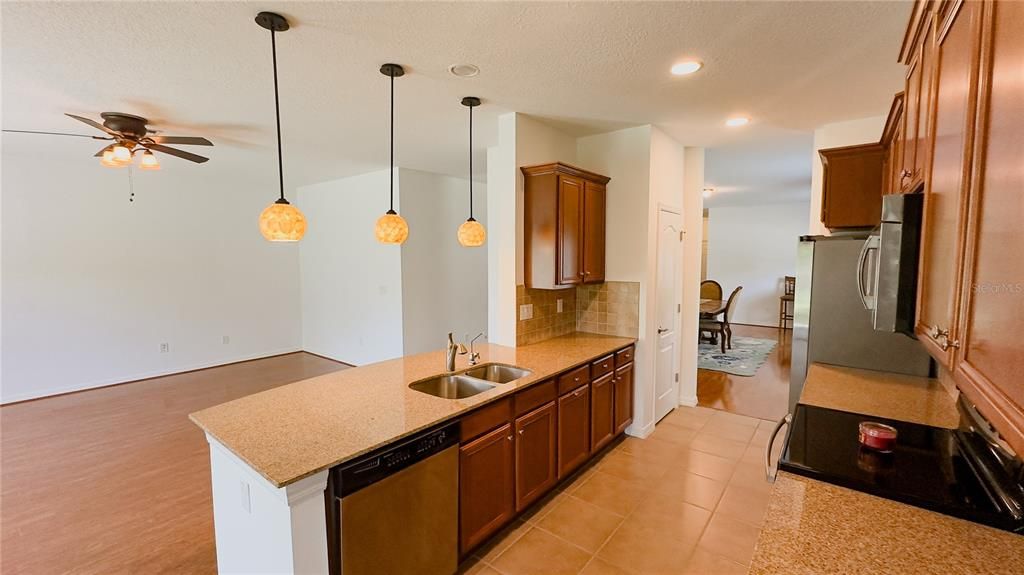 Interior, Kitchen, Pendant Lights, Recessed Lighting