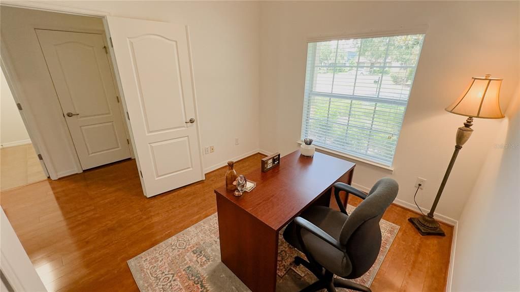Home Office, Interior, Wood Texture Flooring