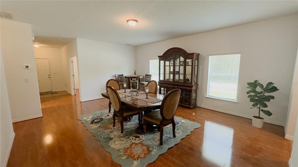 Dining room, Interior, Wood Texture Flooring