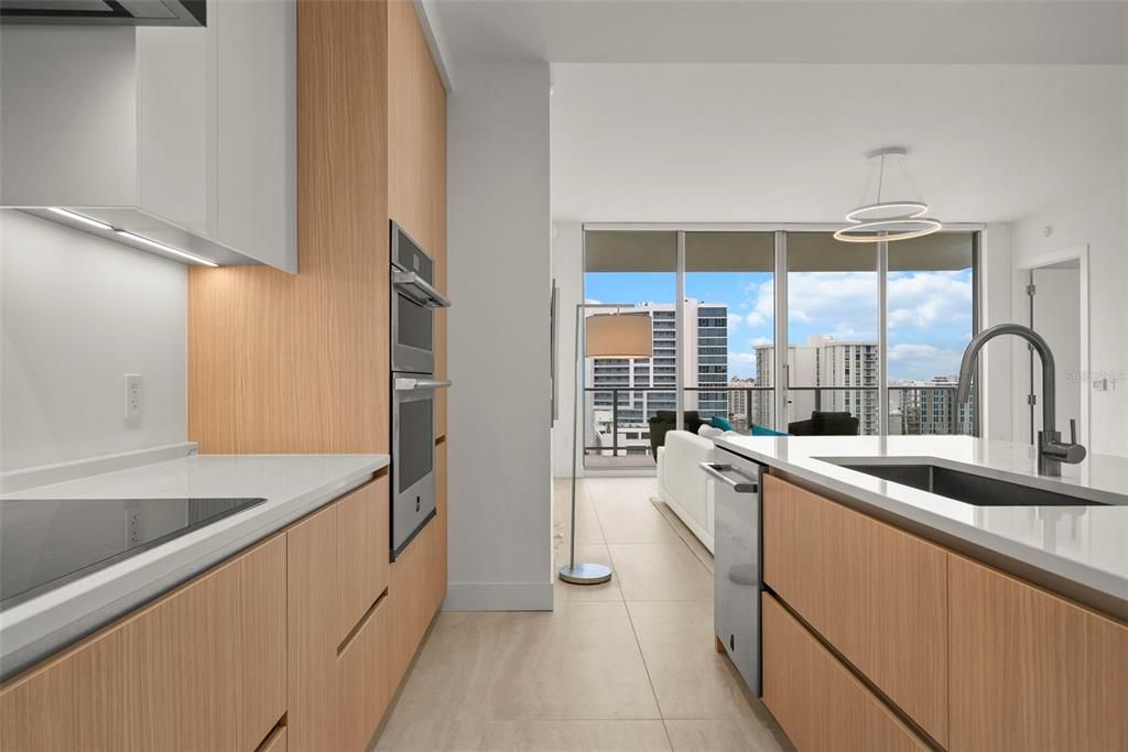 Interior, Kitchen, Pendant Lights, Stainless Steel Appliances, Water
