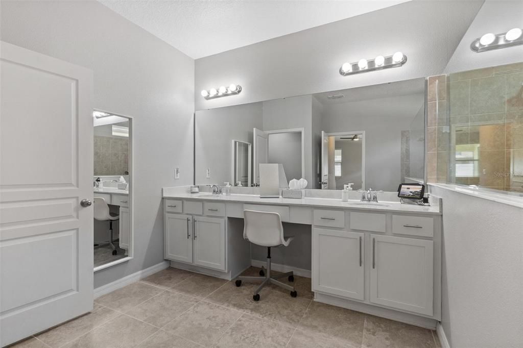 Bathroom, Dual Sink Vanities, Glass Shower, Interior