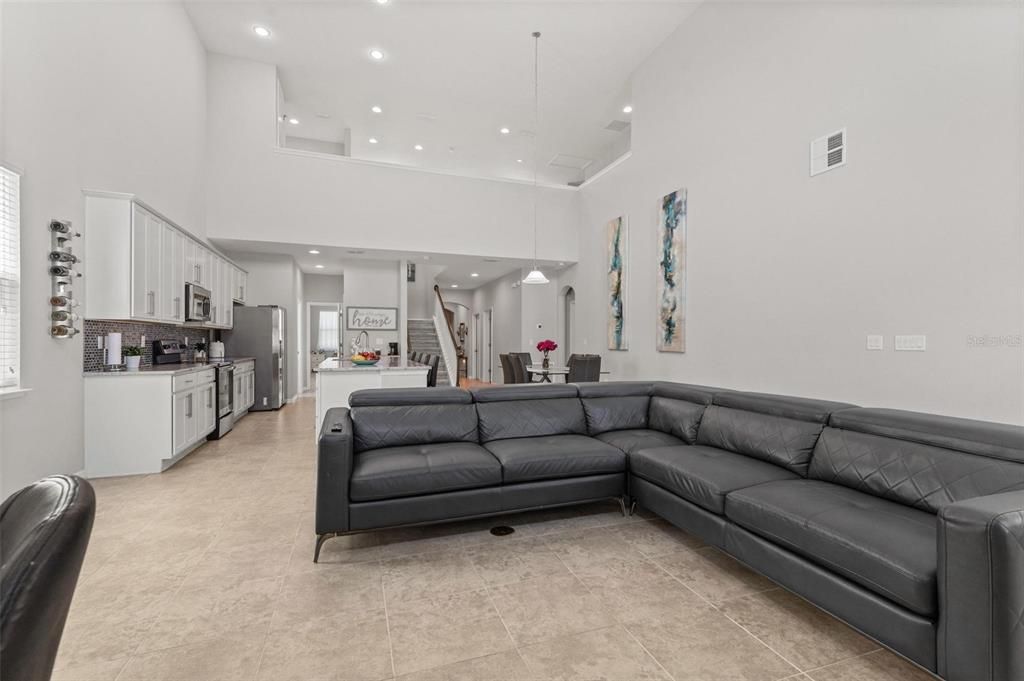 Interior, Kitchen, Living room, Pendant Lights, Recessed Lighting