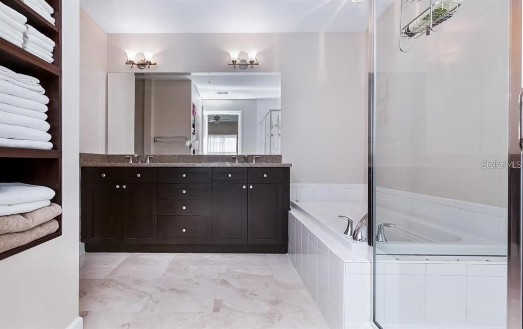 Bathroom, Dual Sink Vanities, Interior, Marble