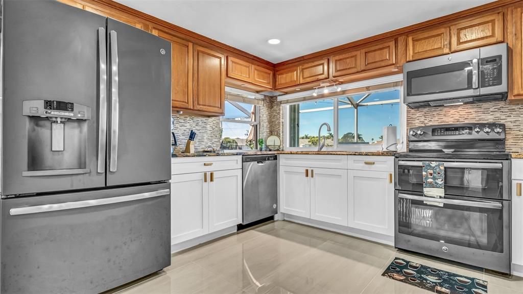 Interior, Kitchen, Recessed Lighting, Stainless Steel Appliances