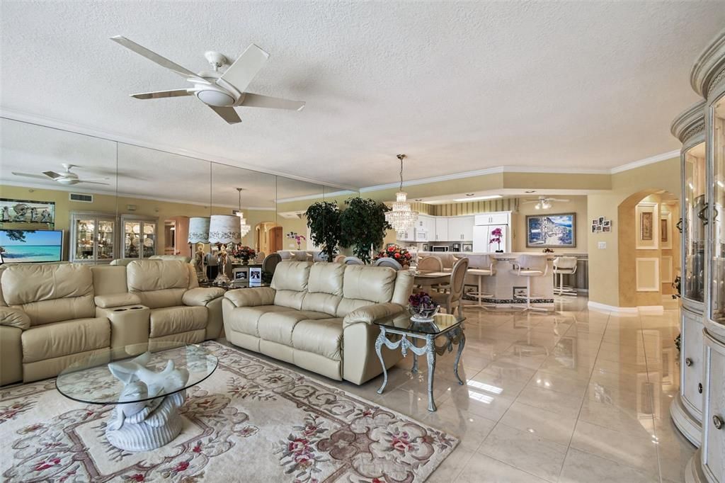 Dining room, Interior, Kitchen, Living room, Pendant Lights, Recessed Lighting