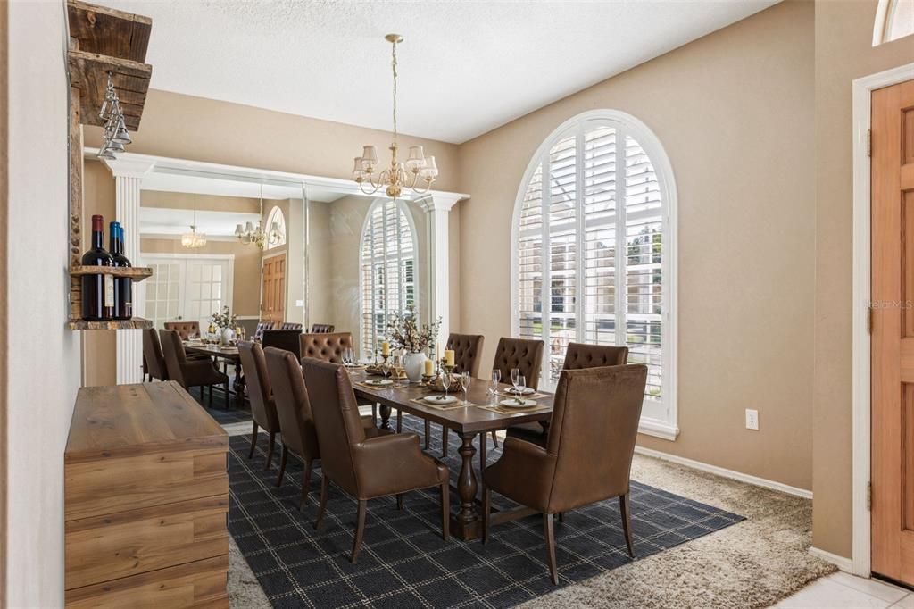 Chandelier, Dining room, Interior