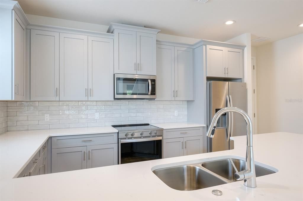 Interior, Kitchen, Recessed Lighting, Stainless Steel Appliances