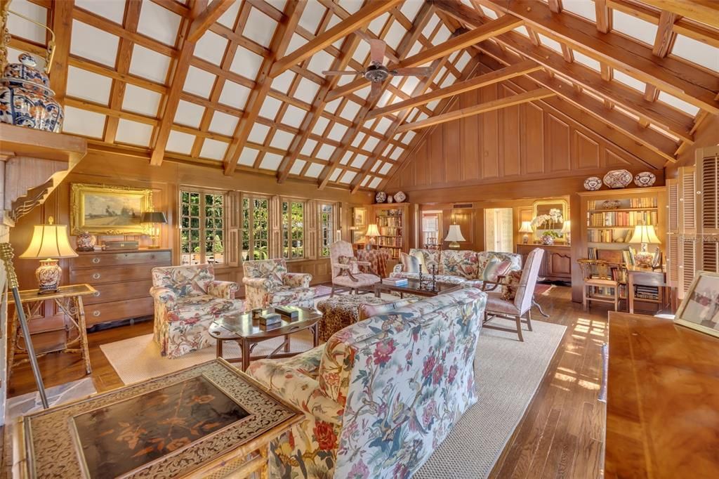 Interior, Living room, Wooden Beams, Wood Texture Flooring