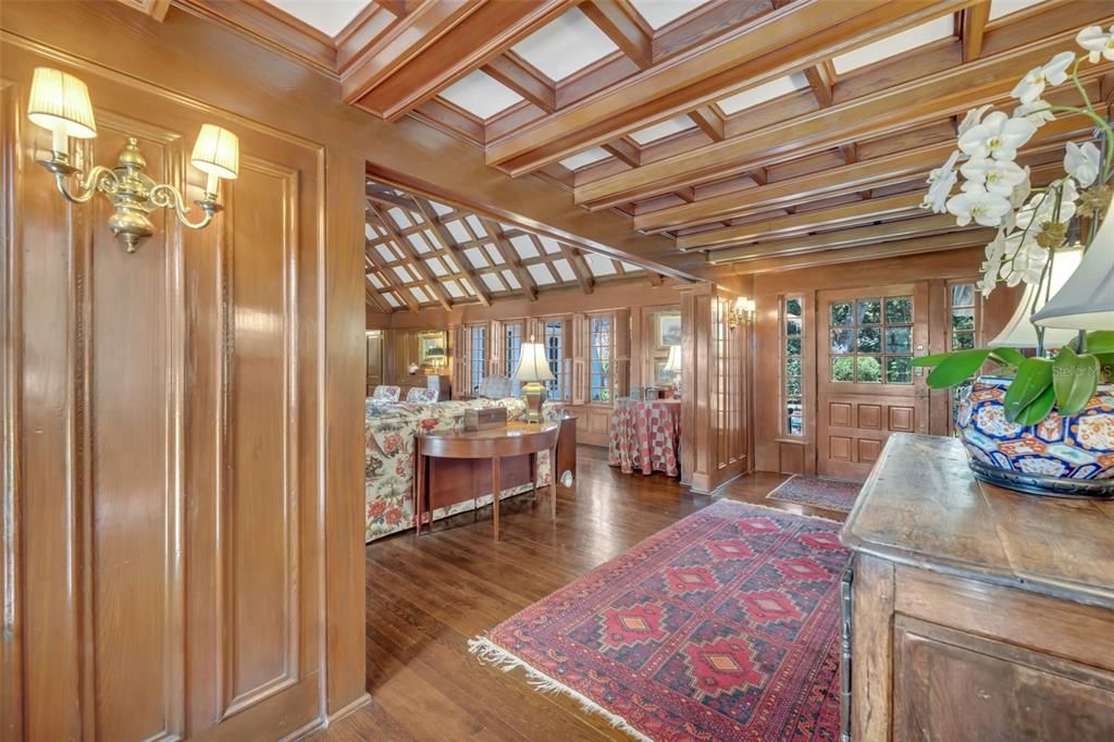 Interior, Wooden Beams, Wood Texture Flooring, Wooden Walls