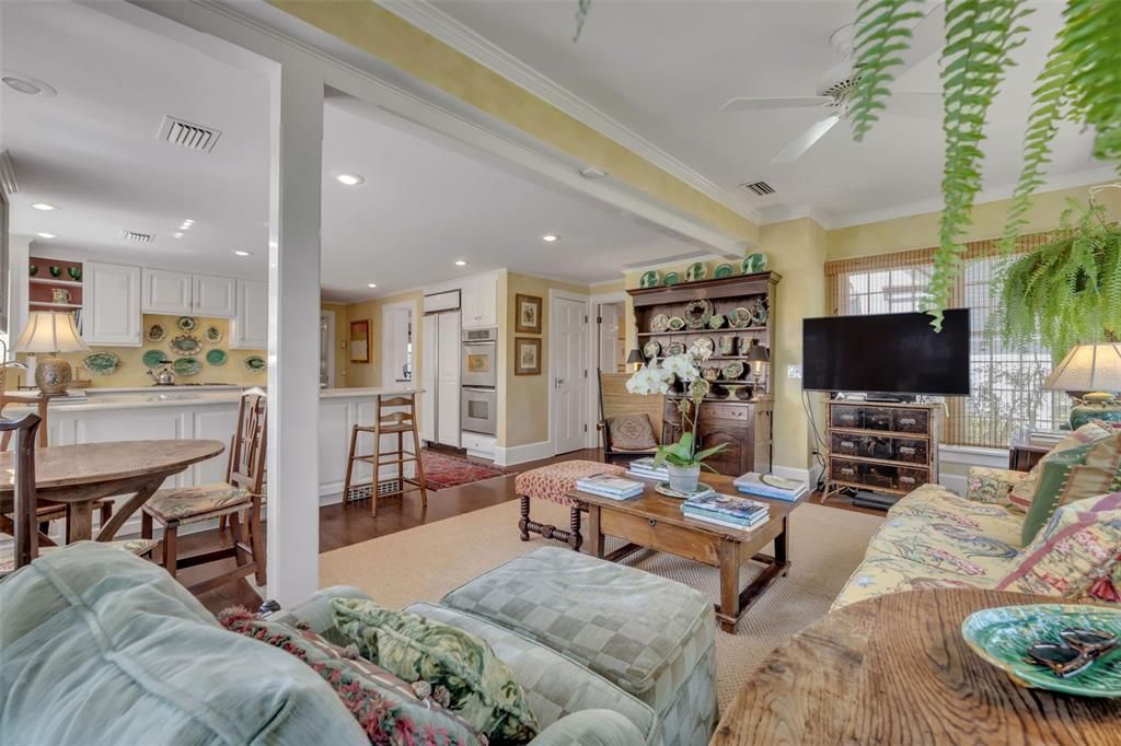 Interior, Kitchen, Living room, Recessed Lighting