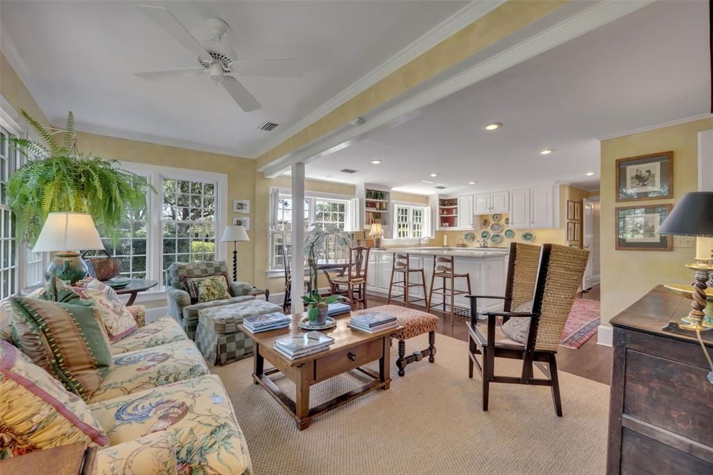 Interior, Kitchen, Living room, Recessed Lighting